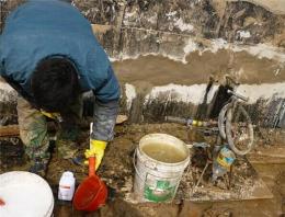 广西桂林污水池伸缩缝漏水堵漏施工