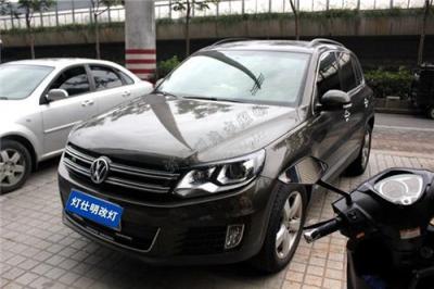 2015款途觀旗艦版高配LED日間行車燈改裝