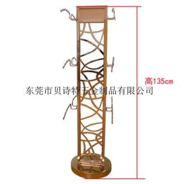 电镀不锈钢内衣衣架 玫瑰金铁艺内衣展示架