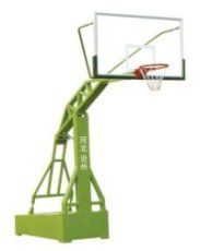 移动式篮球架-移动篮球架配备钢化玻璃篮板
