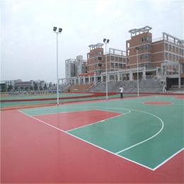 硅PU篮球场施工 硅pu球场材料工程造价