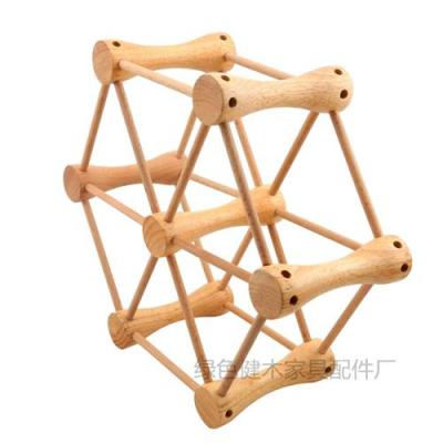 木制益智早教玩具几何摩天轮 DIY益智玩具