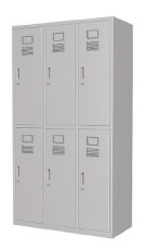 扬州更衣柜 GY-325 钢制标准型六门更衣柜