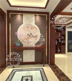 皮雕軟包藝術背景 經(jīng)典 LA006中式玄關